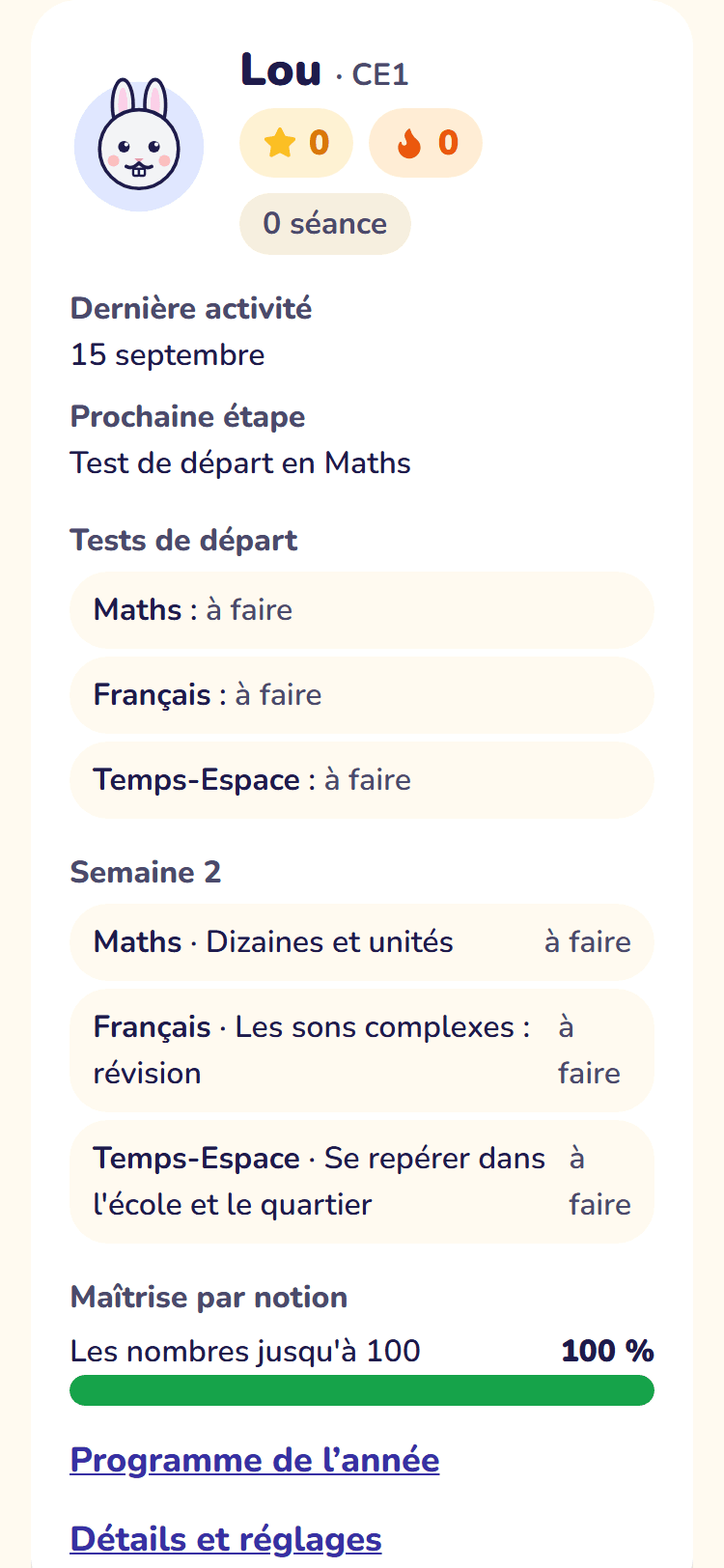 L’espace parent de Scolami : progression, acquis et lacunes d’un enfant